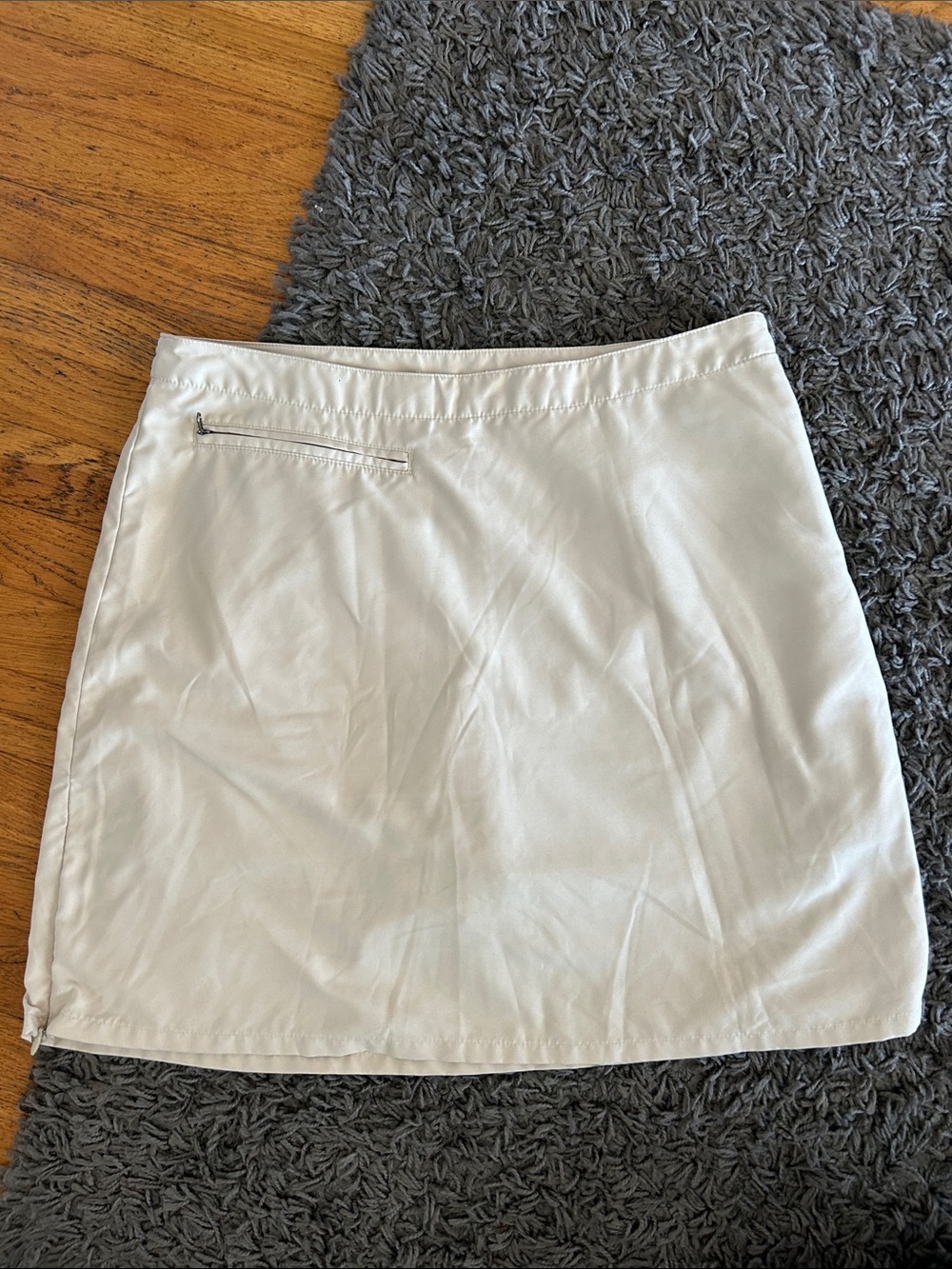 Patagonia Beige Tan Mini Skirt with Zipper Detail Size 6